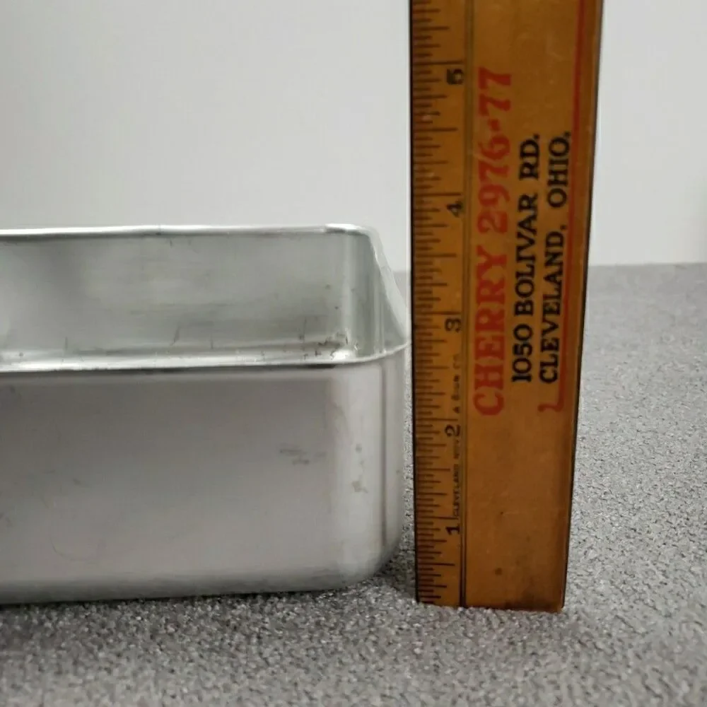 Vintage 8x8x2 Aluminum Baking Pan With Slide Lid Unbranded